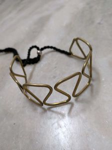 Geometric Gold Choker Necklace