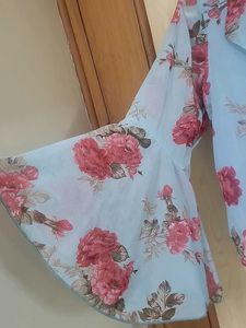 Pleated Maxi Skirt and top