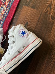 Classic White Converse High Tops