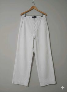 Wide Leg White Pants