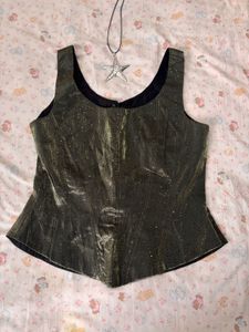 Sparkly Vintage Style Corset Top