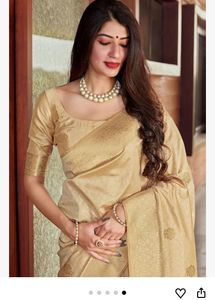 Elegant Gold Saree