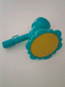 Teal Flower Shower Head Holder