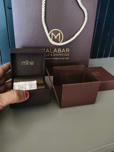 Malabar gold Mine platinum ring box