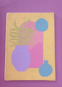 Abstract Botanical Canvas Art
