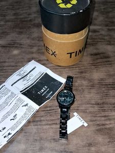 Timex Black Metal Watch