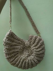 Chic Crochet Hobo Shell Bag