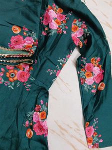 bust 34 Floral Print Anarkali Suit