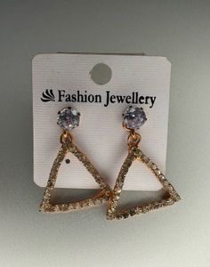 Triangular Drop Earrings