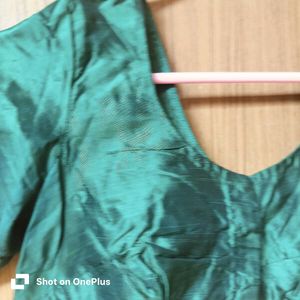 Green Saree silk Blouse