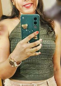 Green Crochet Halter Top