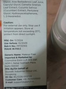 GLAM21 Wow makeup Fixer