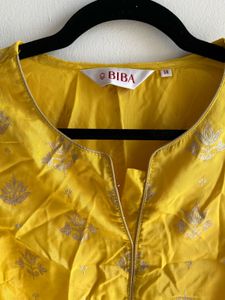 Brand new Yellow Printed Kurta