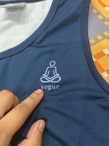 Navy Blue Sleeveless Crop Top
