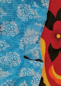 Teal Floral Print Kurta