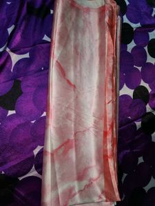 Pink Marble Print Silk Saree