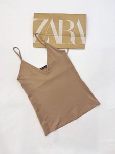 Zara Brown Basic Tank Top