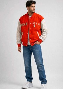 The Bear style Varsity Jacket