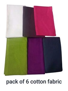 Pack of 6 Cotton Fabric falls
