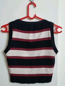 Striped Knit Tank Top
