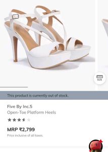 White Platform Stiletto Sandals