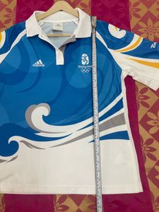 Vintage Beijing 2008 Olympics Adidas Polo Shirt