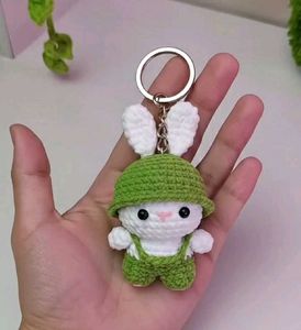 Cute Crochet Bunny Keychain