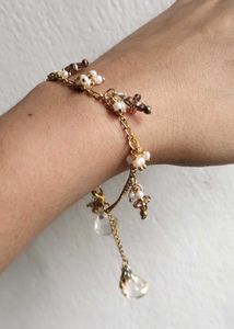 Asthetic handmade Gold Charm Bracelet