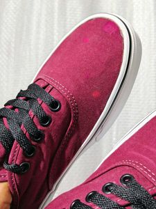 Maroon Vans Authentic Sneakers
