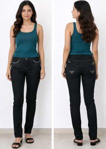 Stylish Black Denim Jeans