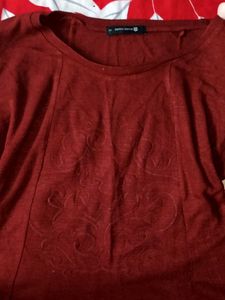 Maroon Long Sleeve Top