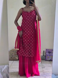 Elegant Pink Kurta Set with Dupatta