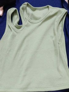 Sage Green Ribbed Tank Top