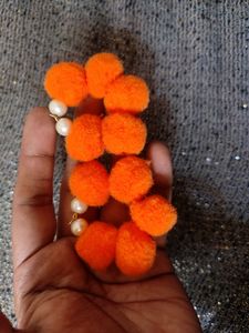 Pom Pom Earrings