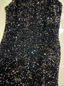 Sparkly Black Mini Dress hnm