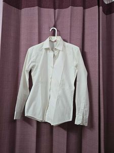 Classic White Button-Down Shirt