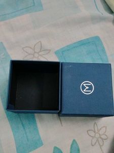 Elegant Teal "M" (for Malabar) Logo Jewelry Box