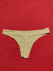 Matalan Pale Yellow Thong Panty
