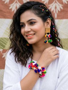 colourful Earrings and bracelet