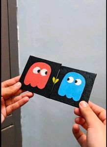 Pac-Man Ghost Duo Canvas Art