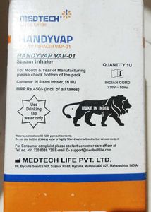 Medtech Handyvap Steam Inhaler VAP-01