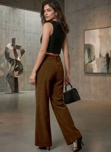 Corduroy Wide-Leg Trouser