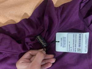 Purple Puffed Sleeve Top