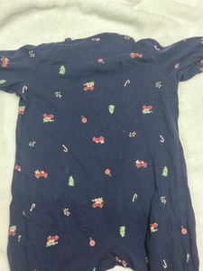 Baby Navy Blue Romper