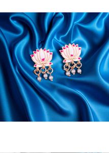 Lotus Design Necklace &amp; Earring Set