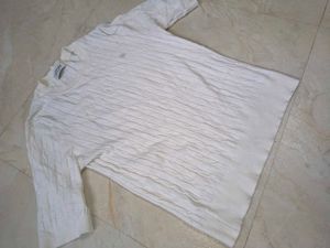 White Cable Knit Top