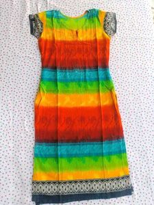 Rainbow Striped Kurti