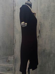 Black Polo Collar Knit Dress