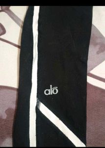 Alo Yoga Black & White Striped Leggings combo of 4