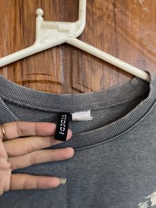 Grey Sleeveless Crop Top